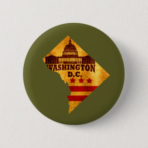 Badge Rond 5 Cm dc washington