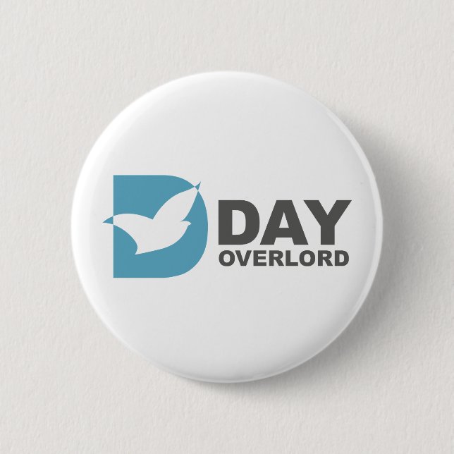 Badge Rond 5 Cm DDay-Overlord internet (Devant)