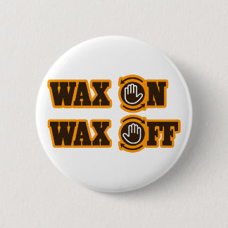 Badge Rond 5 Cm De cire cire dessus -