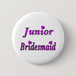 Badge Rond 5 Cm De demoiselle d'honneur amour junior simplement