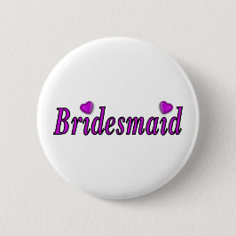 Badge Rond 5 Cm De demoiselle d'honneur amour simplement