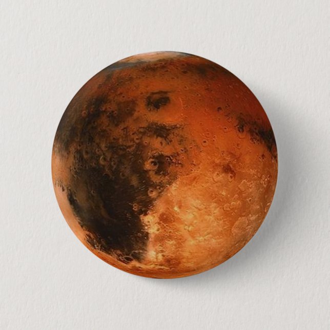 Badge Rond 5 Cm ~ de MARS de PLANÈTE (système solaire) (Devant)