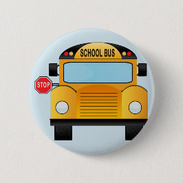 Badge Rond 5 Cm De nouveau à l'autobus scolaire