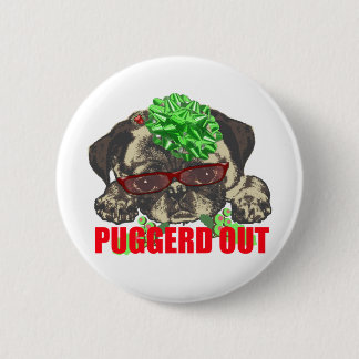 Badge Rond 5 Cm De Puggerd chiot de carlin
