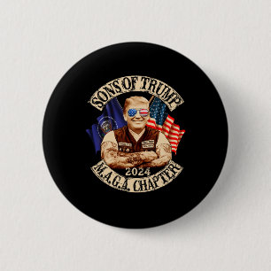 Badge Rond 5 Cm De Trump Maga Chapitre 2024 Drôle