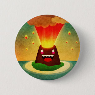 Badge Rond 5 Cm *** De volcan/