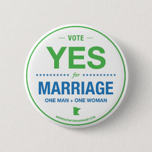 Badge Rond 5 Cm De vote bouton oui