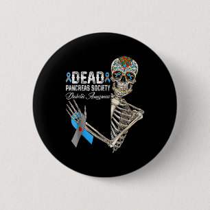 Badge Rond 5 Cm Dead Pancreas Société Diabète Jour de sensibilisat