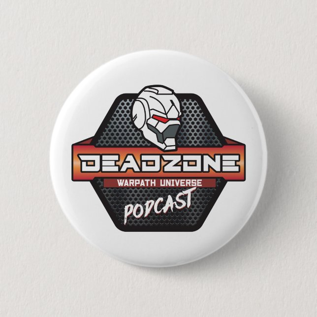 Badge Rond 5 Cm Deadzone le bouton Podcast (Devant)
