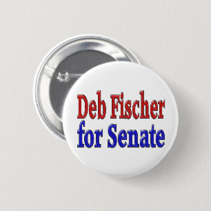 Badge Rond 5 Cm Deb Fischer pour le Sénat
