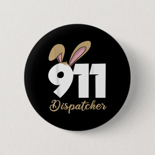 Badge Rond 5 Cm Débardeur de Pâques pour opérateur 911 