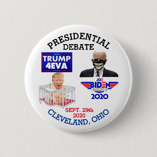 BADGE ROND 5 CM DÉBAT PRÉSIDENTIEL DE 2020 CLEVELAND, OHIO