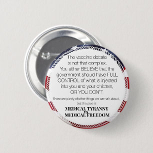 Badge Rond 5 Cm Débat sur le vaccin