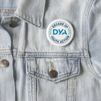 Badge Rond 5 Cm Décennie d'action pour la jeunesse