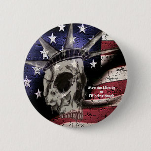 Badge Rond 5 Cm Décès ou liberté
