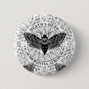 Badge Rond 5 Cm décès tête moth