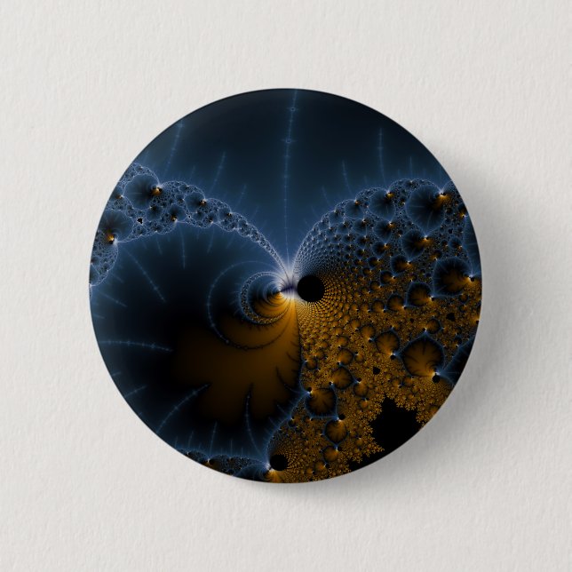 Badge Rond 5 Cm Déchirer des gelées - Art Fractal (Devant)