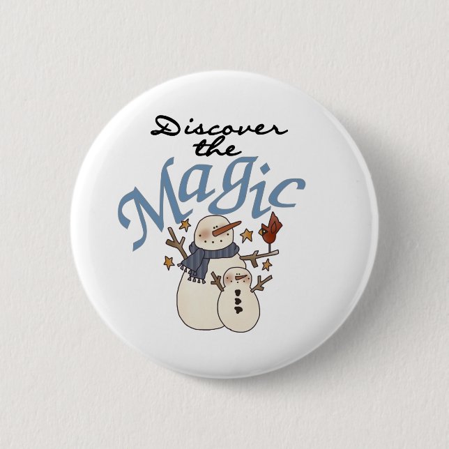 Badge Rond 5 Cm Découvrez la magie (Devant)
