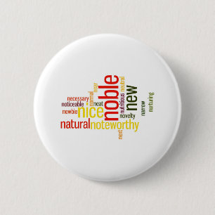 Badge Rond 5 Cm Décrivez-vous avec les adjectifs - N