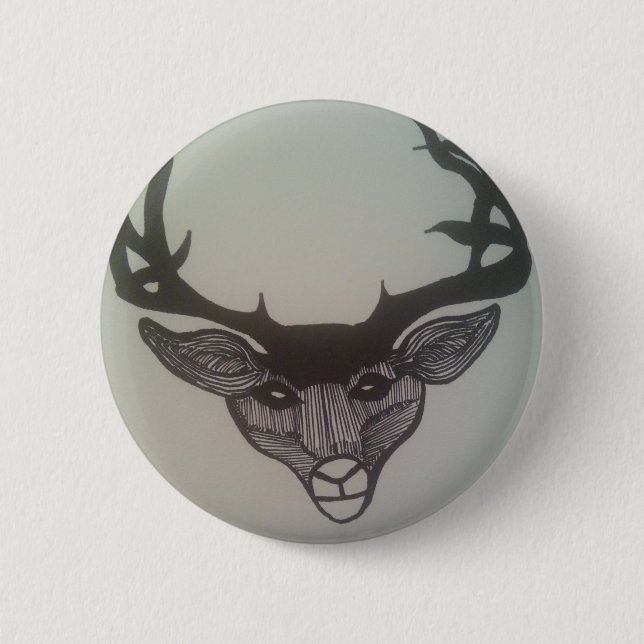 Badge Rond 5 Cm Deer Button (Devant)