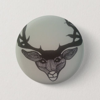 Badge Rond 5 Cm Deer Button