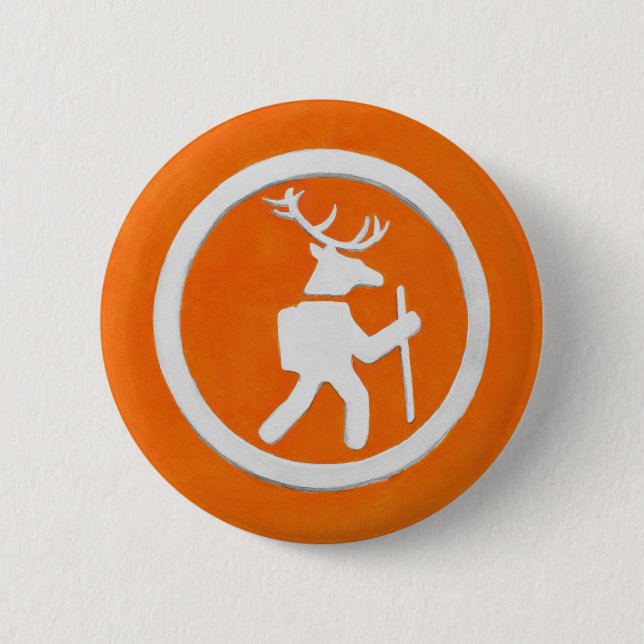 Badge Rond 5 Cm Deer Trail Marker (Devant)