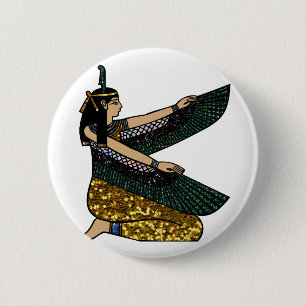 Badge Rond 5 Cm déesse égyptienne