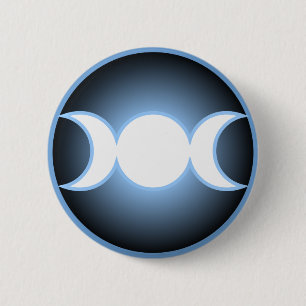 Badge Rond 5 Cm Déesse triple