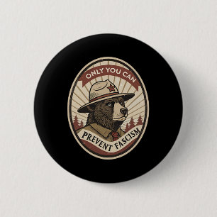 Badge Rond 5 Cm Défendre la démocratie - Clic Vous seul pouvez emp