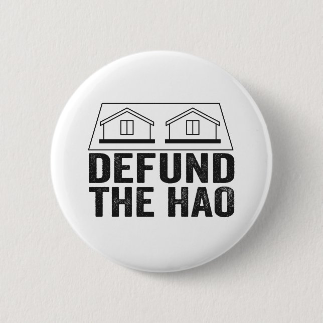 Badge Rond 5 Cm Défendre l'Association des propriétaires de maison (Devant)