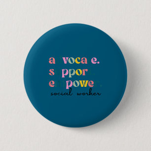 Badge Rond 5 Cm Défendre le soutien responsabiliser travailleur so
