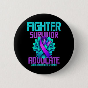 Badge Rond 5 Cm Défenseur Premium des survivants de combat