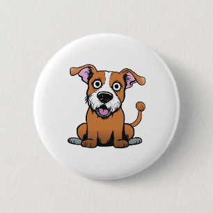 Badge Rond 5 Cm Défilé de toutou heureux