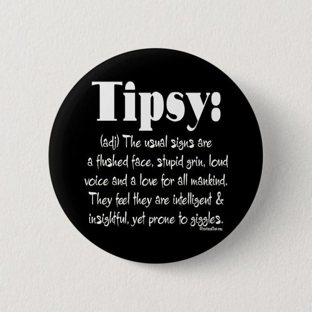 Badge Rond 5 Cm Définition BW pompette (Devant)