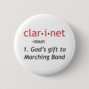 Badge Rond 5 Cm Définition de Clarinet