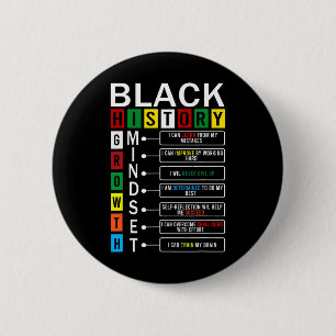Badge Rond 5 Cm Définition de Mentalité de Croissance Cool Mois de