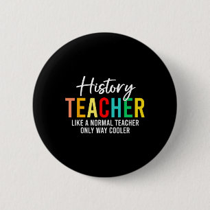 Badge Rond 5 Cm Définition d'un professeur d'histoire drôle Retour
