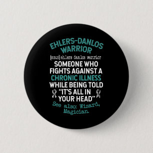 Badge Rond 5 Cm Définition Sensibilisation au syndrome guerrier Ed