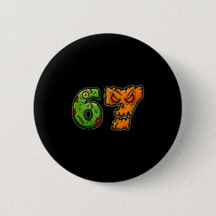 Badge Rond 5 Cm Déguisement de citation drôle d'Halloween 67 Citro