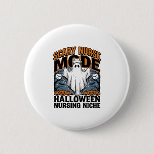 Badge Rond 5 Cm Déguisement de nurse effrayant Halloween Ghost Nur
