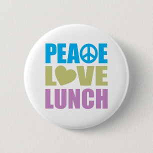 Badge Rond 5 Cm Déjeuner d'amour de paix