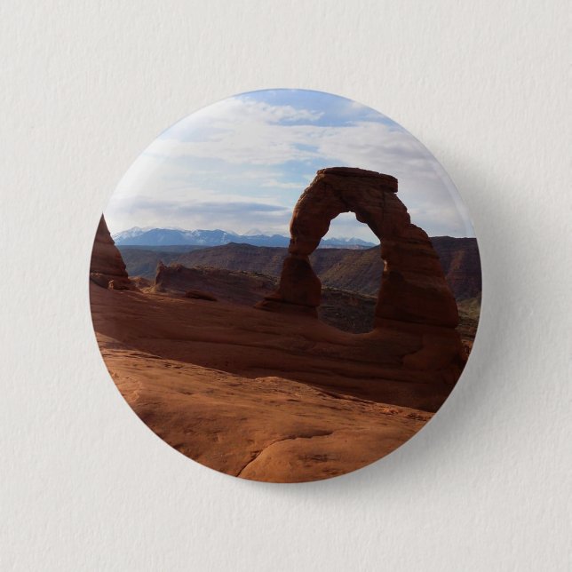 Badge Rond 5 Cm Delicate Arch I au Parc national des Arches (Devant)