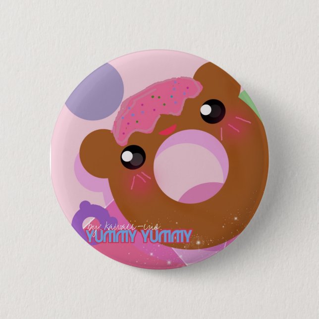 Badge Rond 5 Cm Délicieux délicieux ! (Devant)