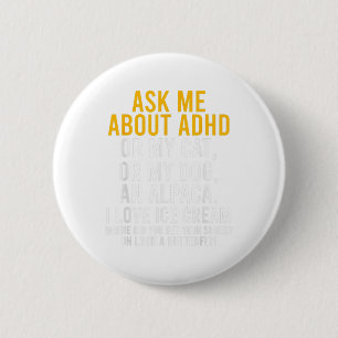 Badge Rond 5 Cm Demandez-moi à propos de la sensibilisation à la s