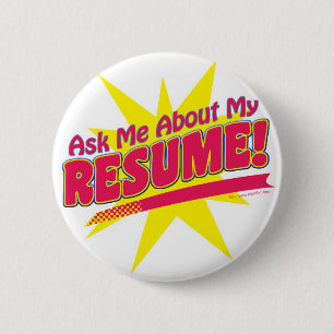 Badge Rond 5 Cm Demandez-moi mon CV !