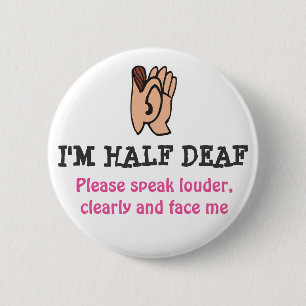 Badge Rond 5 Cm demi de SOURD
