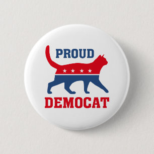 Badge Rond 5 Cm Democat fier