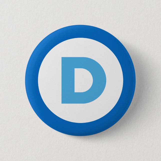Badge Rond 5 Cm Démocrate 2016 (Devant)