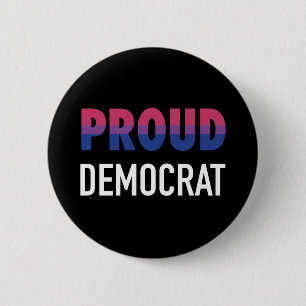 Badge Rond 5 Cm Démocrate de la fierté bisexuelle