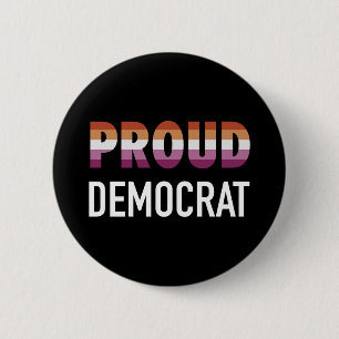 Badge Rond 5 Cm Démocrate de la fierté lesbienne